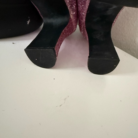 Mary Jane Sparkling Pink Heels like new - Picture 8 of 9
